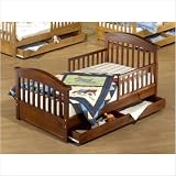 Joel Pine Toddler Bed Finish: Oak On Pine