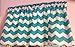 Handmade in the USA Pretty Window Curtain UNLINED Valance made from Cotton fabric (please see all pics and note this teal is greenish) Teal Chevron