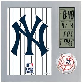 MLB New York Yankees Digital Desk Clock by