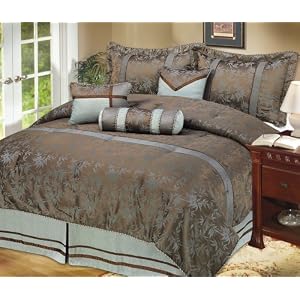 LCM Home Fashions Bamboo 7-Piece Comforter Set