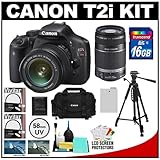 Canon EOS Rebel T2i Digital SLR Camera Body & EF-S 18-55mm IS Lens (Black)  ....