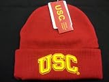 Ncaa Usc Cuffed Beanie Red Raised Logo