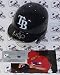 Carl Crawford Autographed/Hand Signed Tampa Bay Rays Mini Helmet