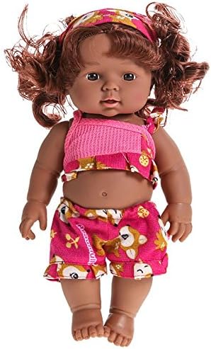Realistic African American Baby Doll - Pink Outfit