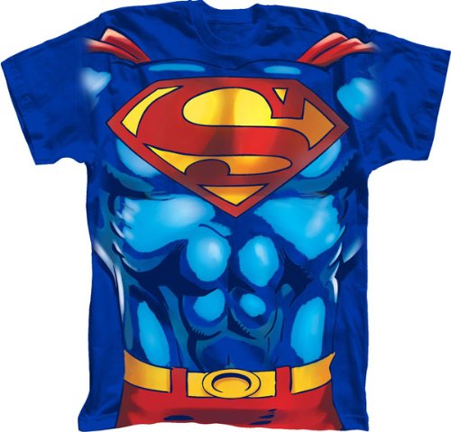  Superman Muscle Men's Royal Blue T-Shirt Tee