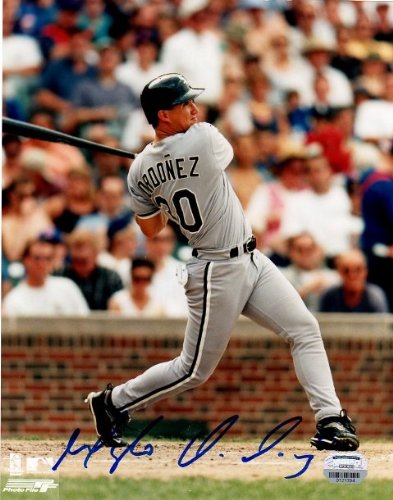 MLB Chicago White Sox Magglio Ordonez Follow Through Autographed Photo