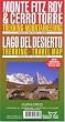 Monte Fitz Roy & Cerro Torre : Trekking-Mountaineering and Lago Del Desierto : Trekking - Travel Map