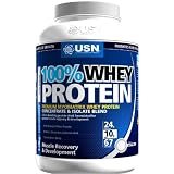 USN 100% Whey Protein 2280 g Chocolate Muscle Development and Recovery Shake Powder
