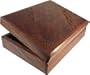 Hand Carved Gift Box with Diagonal Design
