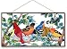 Joan Baker Designs APM205 Birds of a Feather Glass Art Panel, 19-1/2 by 10-1/2-Inch