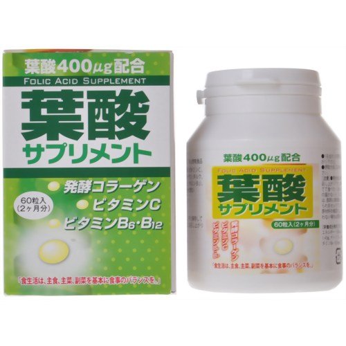 葉酸サプリメント　６０粒入