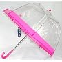 Childrens Clear dome umbrella Pink