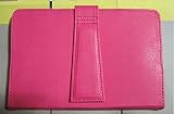 7" Folio HOT PINK case with Exclusive slim stand for Pandigital 7" Inch Android Tablet Coby Koby Kyros Star Nova Planet Nook Nook HD Nexus Polaroid Sylvania