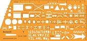NATO Army Military Tactical Plan Map Marking Symbols Drawing Drafting Template Stencil