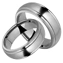 Jolanta Classic Titanium Wedding Band Set