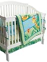 Fisher-Price Rainforest Jungle Stripe 4 Piece Crib Set