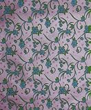 Grehom Wrapping Paper - Garden, Handmade Gift Wrap Paper, Of recycled Cotton fibres, Delivered in a tube