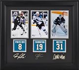 San Jose Sharks Framed Photographs | Details: Antti Nieme, Joe Thornton, Joe Pavelski, Facsimile Signatures, Jersey Back Replica Miniatures