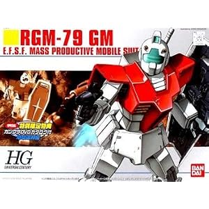 RGM-79 GM Gundam 1/144 Model Kit 20 HGUC (Special Edition DVD Included)