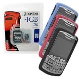 Combo of Blue, Red, Black Skin Cover Case and Kingston 4GB microSDHC Class 4 Memory Card with SD Adapter for Blackberry Curve 8300 8310 8320 8330 51yo12JhItL. SL160 Combo of Blue, Red, Black Skin Cover Case and Kingston 4GB microSDHC Class 4 Memory Card with SD Adapter for Blackberry Curve 8300 8310 8320 8330