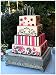 Hand-crafted Silver Wedding Cake Stand Square 18"