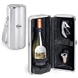 Echo Black Lining One Bottle Insulated Aluminum Wine Case With Corkscrew & Stopper