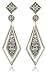 10k White Gold Diamond Dangle Earrings (1/10 cttw, I-J Color, I3 Clarity)