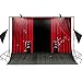 MEETS 7x5ft Concert Stage Karaoke Backdrop Red Curtain Acoustics Wood Floor Picture Birthday Party Photo Video Studio Prop Background LETS013