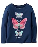 カーターズ Carter's Tシャツ ベビー用 長袖 & ベビー・デポ モスリン ウォッシュクロス Long-Sleeve Butterfly Graphic Tee 3M (55-61cm) [並