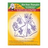 Aunt Marthas iron on transfers envelope for embroidery fabric painting quilting wearable art needlepoint & other crafts 14 floral motifs 3254