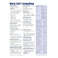Microsoft Word 2007 Formatting (Intermediate) Quick Reference Guide (Cheat Sheet of Instructions, Tips & Shortcuts - Laminated)