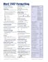 Word 2007 Formatting: Quick Reference Guide
