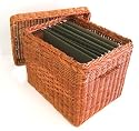 Wicker File Basket by Bond Helman