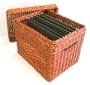 Wicker File Basket by Bond Helman