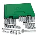 SK 91848 Fractional/Metric Socket Set with Universal Joint, 48-Piece