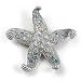 Swarovski Crystal and Freshwater Pearl Starfish Brooch