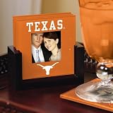 NCAA Texas Longhorns Focal Orange 4-Pack Photo Coaster Set
