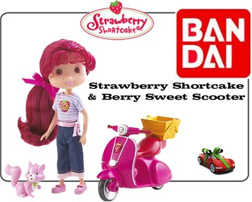 Childrens Toyshop  Toys : Strawberry Shortcake - Berry Sweet Scooter with Strawberry Shortcake & Custard