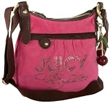 NEW AUTHENTIC JUICY COUTURE CHIC STAR TERRYCLOTH CROSSBODY BAG (Flamingo/Dk Pink)