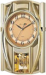 New Haven 6389ARMKS 18-1/2 by 11-3/4 by 3-Inch Melodies in Motion Pendulum Clock