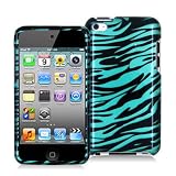 Baby Blue Zebra Design Crystal Hard Skin Case Cover for Apple Ipod Touch iTouch 4th Generation Gen 4g 4 8gb 32gb 64gb New By Electromaster