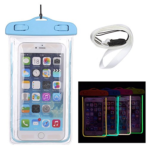 Waterproof Cases, Universal Cell phone Waterproof Bags for iPhone 6/6S/6SÂ Plus Samsung Galaxy S6 Dry Bags, Size Fits All Large Smartphones up To 6.0 Inch