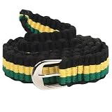 Rasta Cotton Belt-Black Yellow Green W03S62E
