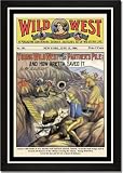 Framed Art Poster 20x30, Wild West Weekly: Young Wild West and his Partner's Pile