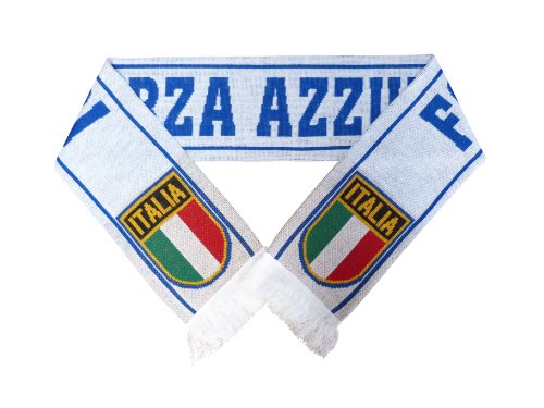 Schal Italien weiß Forza Azzurri