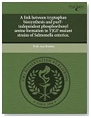 A link between tryptophan biosynthesis and purF-independent phosphoribosyl amine formation in YJGF mutant strains of Salmonella enterica.