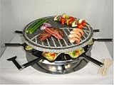 Andrew James 8 Person Luxury Rustic Stone Raclette Grill