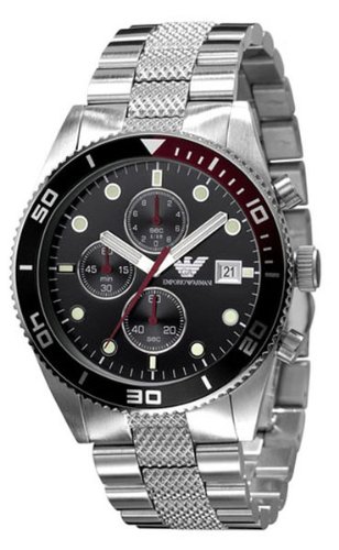 Emporio Armani Herren-Armbanduhr XL Sports Collection Analog Edelstahl AR5855 Preisvergleich