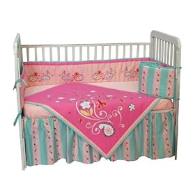 Tadpoles Butterfly Paisley 5 Piece Crib Set