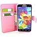 S5 Case,Galaxy S5 Case,Samsung S5 Case,MANBO **New** Fashion Leather Folio Magnet Wallet Stand Case Cover For Samsung Galaxy S5 i9600 - Bow-knot